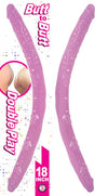 Butt To Butt Double Play 18 Inch Double Dong Pink, a flexible double-ended pleasure toy for shared or solo adventures.
