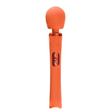Fun Factory Vim Wand Massager Orange featuring textured design and flexible neck for ultimate relaxation.
