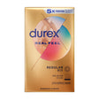 Durex Avanti Real Feel Non-latex Condoms 10 Pack - box design with polyisoprene condoms for sensation and protection.