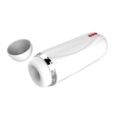 Nasstoys Vibrating Cocksucker Masturbator White with removable storage cap.