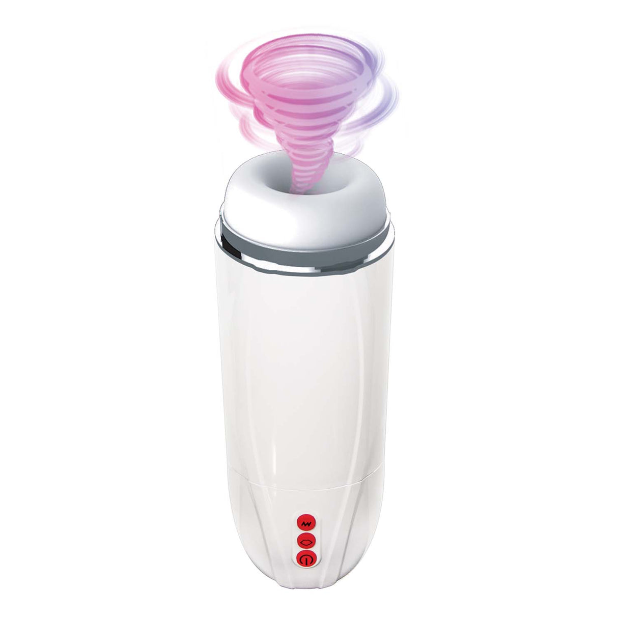 Nasstoys Vibrating Cocksucker Masturbator White with swirling vortex effect.