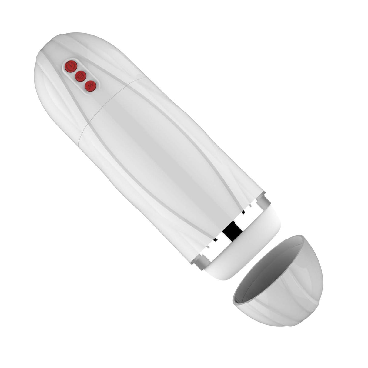 Nasstoys Vibrating Cocksucker Masturbator White, featuring plush texture and multiple vibration modes.