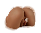 PDX Elite Back That Ass Up Automatic Mega Masturbator Brown showing real-feel design for intense stimulation.