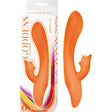 Nasstoys Goddess Lavish Desire Rabbit Vibrator Orange packaging showing soft silicone design and 7 speed vibrations.