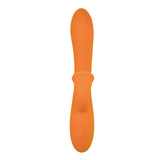 Nasstoys Goddess Lavish Desire Rabbit Vibrator Orange showcasing its soft silicone design and dual-stimulation features.