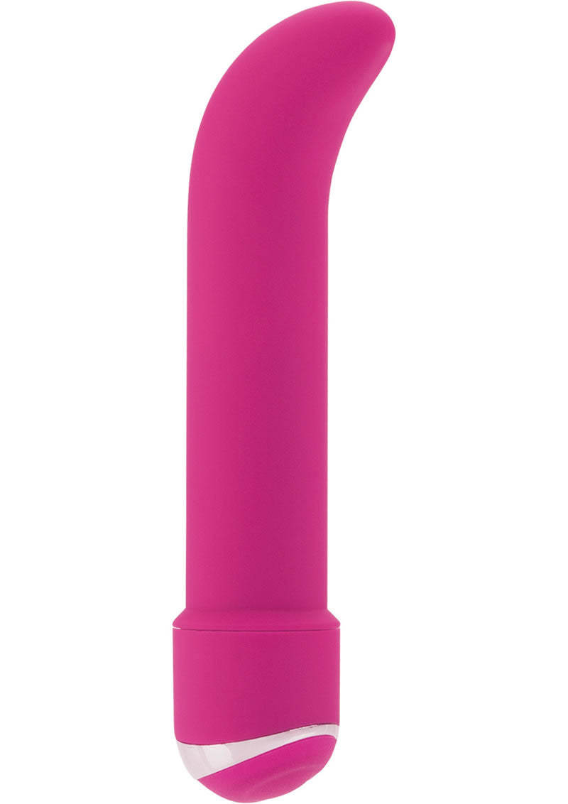 Classic Chic Mini G G-Spot Vibrator Pink in a sleek, velvety soft design for targeted stimulation.