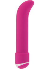 Classic Chic Mini G G-Spot Vibrator Pink in a sleek, velvety soft design for targeted stimulation.