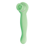 Nasstoys Blaze Lucious Licker Vibe Mint in mint green silicone with dual motors for targeted stimulation.