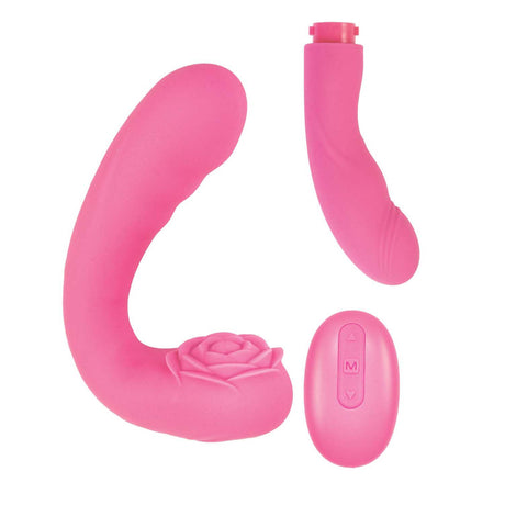 Desire Two Piece Dual Vibrator Pink, USB rechargeable, designed for flexible and customizable pleasure.