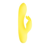Sorbet Lemon Rabbit Vibrator Yellow in a vibrant yellow color, designed for dual stimulation and pleasure.