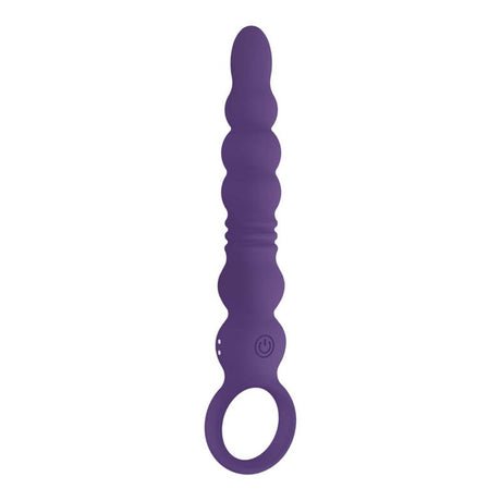 Nasstoys Buttfuc Vibrating Thrusting Anal Wand in purple, designed for deep stimulation and powerful vibration.