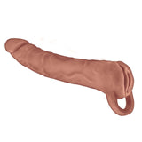The Great Extender & Masturbator 2in1 Brown 9 inches, realistic design for enhanced pleasure and immersive play.