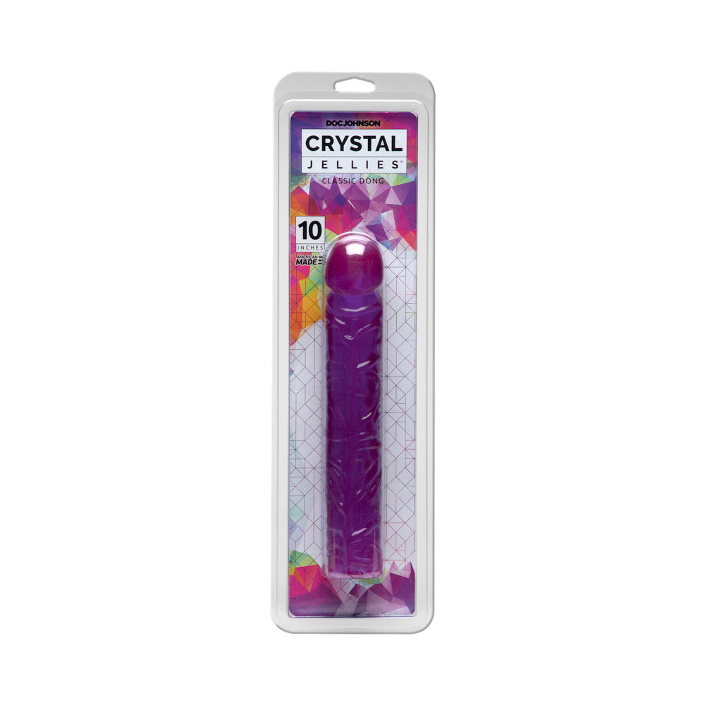 Crystal Jellies - Classic Dong Purple 10 inches