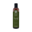 Sliquid Organics Massage Oil Tranquility Coconut Lime 8.5 Oz bottle showcasing its earthy design and branding.
