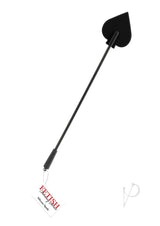 Fetish Fantasy Series Silicone Spade Crop 28 inch Black, a black spade crop with a sleek design for power play.