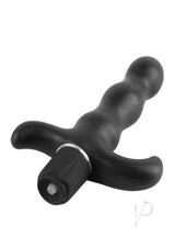 Anal Fantasy Collection 9 Function Prostate Vibrator Black features a bulbous shaft for targeted prostate stimulation.