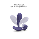 Love To Love Witty Prostate Vibrator Midnight Indigo showcasing ultra flexible design and soft touch liquid silicone.