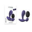 Love To Love Witty Prostate Vibrator Midnight Indigo with remote control on white background