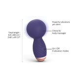 Love To Love Itsy Bitsy Midnight Indigo Vibrator with powerful vibrations and 9 modes for clitoral and body massage.