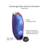 Love To Love Believer Clitoral Vibrator Iridescent Night - ergonomic silicone stimulator with travel size and flapping modes.