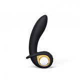 Dorcel Deep Expand Inflatable Vibrator in black with gold accents for enhanced pleasure and control.