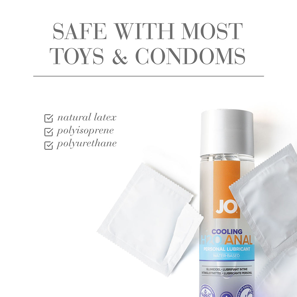 JO H2O Anal Cooling Water-Based Lubricant 4 oz