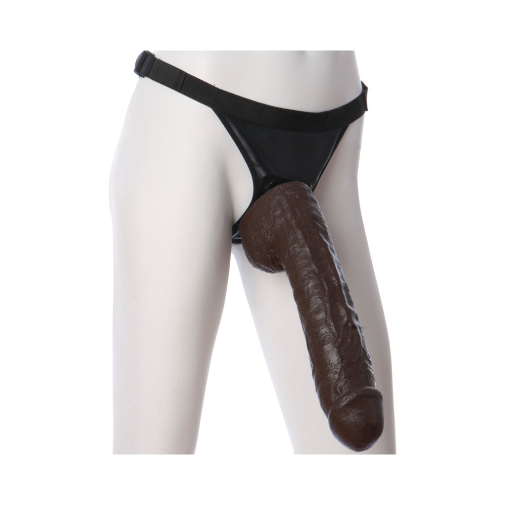 Vac-U-Lock - Realistic Hung Black Dildo