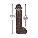 Vac-U-Lock - Realistic Hung Black Dildo
