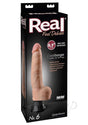Real Feel Deluxe No 6 Wallbanger Vibrating Dildo Vanilla packaging with lifelike details and suction cup base.
