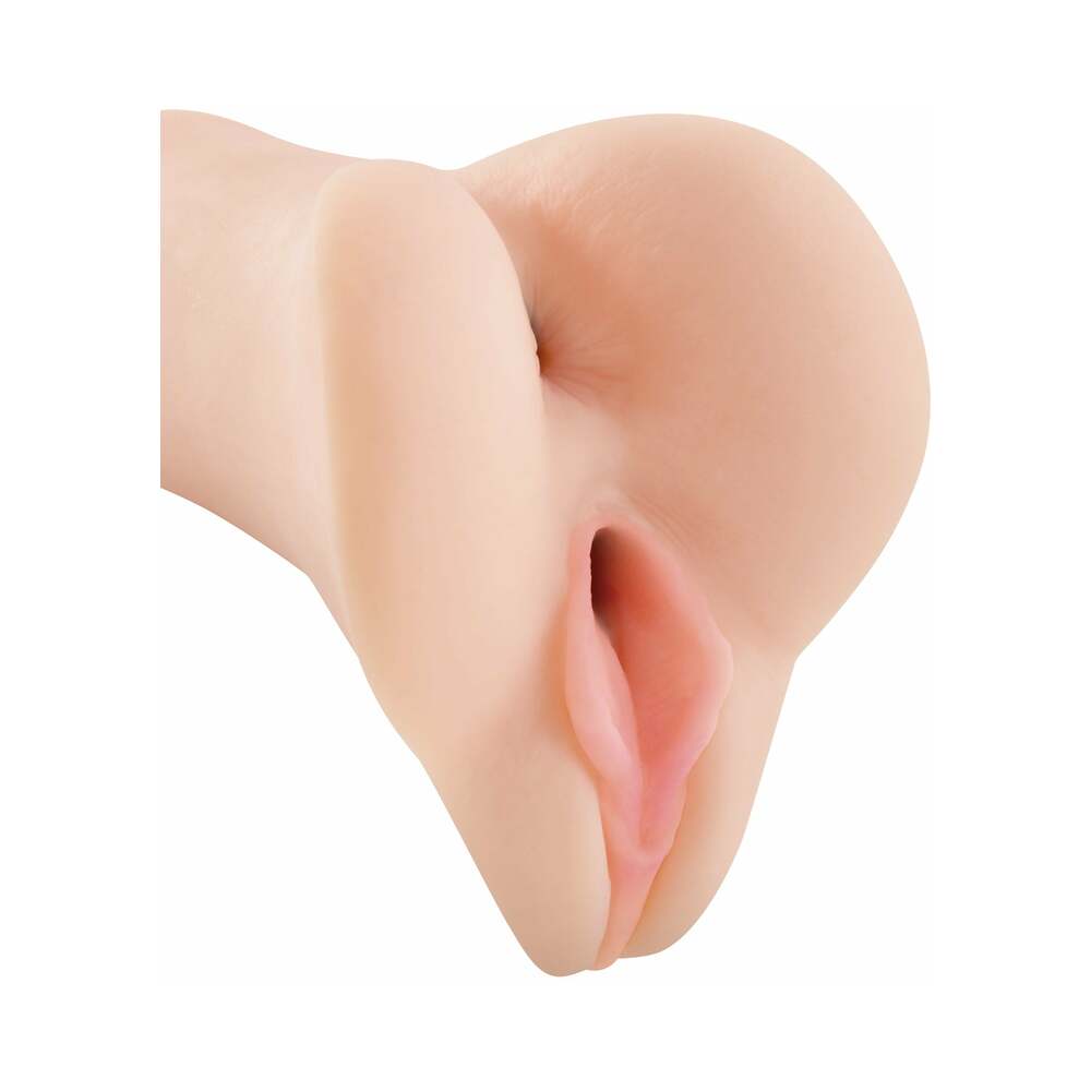 PDX Vibrating Freshman Fuckhole Remote-Controlled Vaginal Stroker Beige