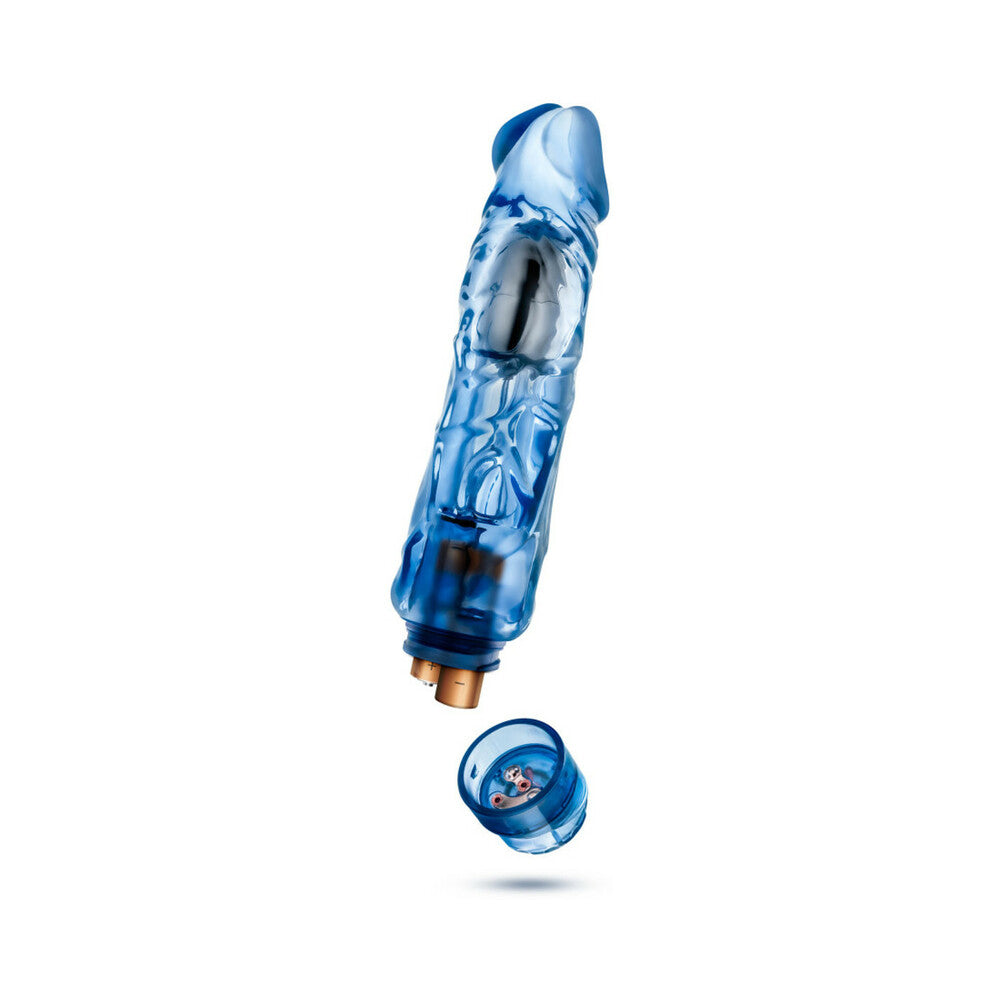 Naturally Yours Wild Ride Realistic 9 inches Vibrating Dildo Blue