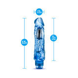 Naturally Yours Wild Ride Realistic 9 inches Vibrating Dildo Blue