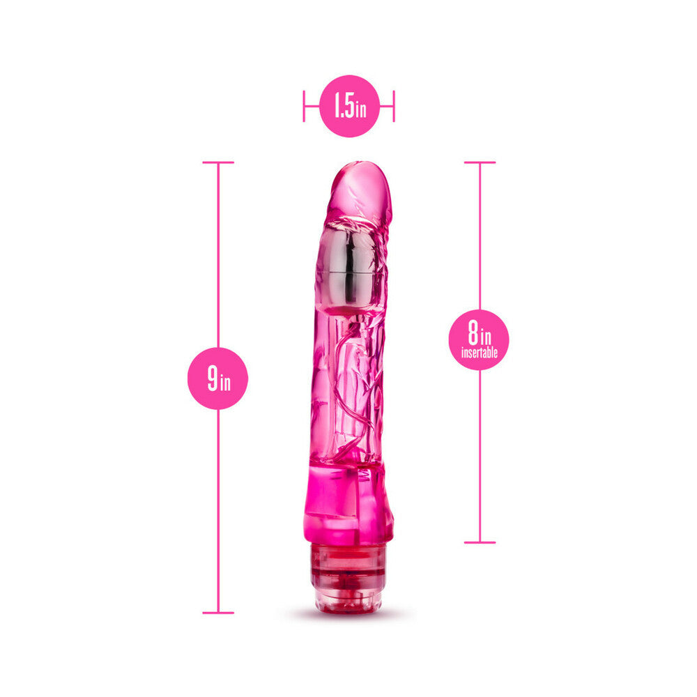 Naturally Yours Mambo Vibe Realistic 9 inches Vibrating Dildo Pink