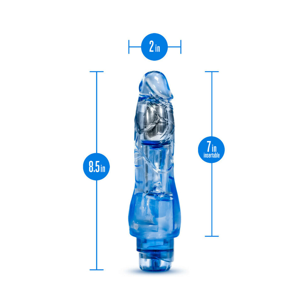 Naturally Yours Fantasy Vibe Realistic 8.5 inches Vibrating Dildo Blue
