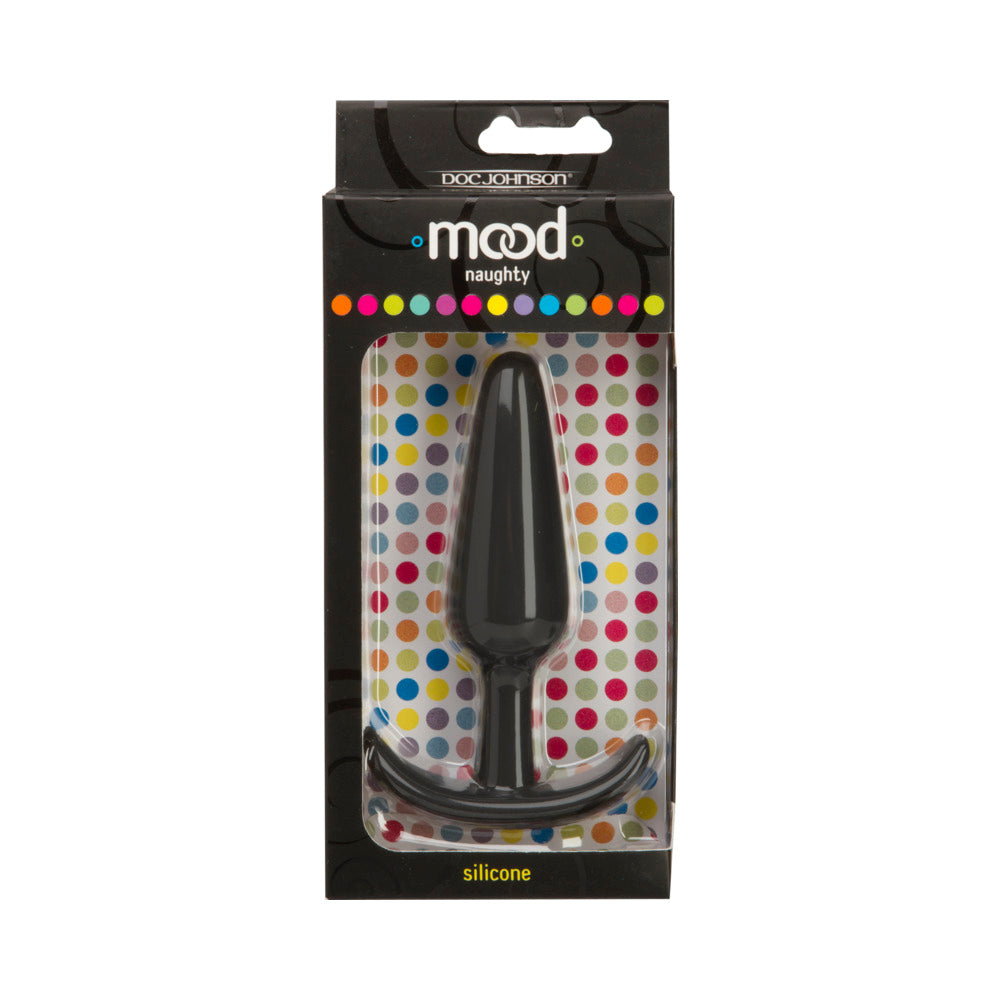 Mood - Naughty - Large Black Silicone Butt Plug
