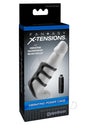 Fantasy X-Tensions Vibrating Power Cage 3.5 inch Black packaging with cock cage and micro bullet details.
