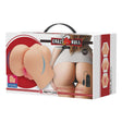 Pretty Love Hailey Realistic Vagina and Ass Vibrator packaging design showcasing dual entry features.