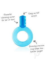 Screaming O Go Vibe Ring Disposable Cock Ring with powerful motor and stretchy design for better performance.