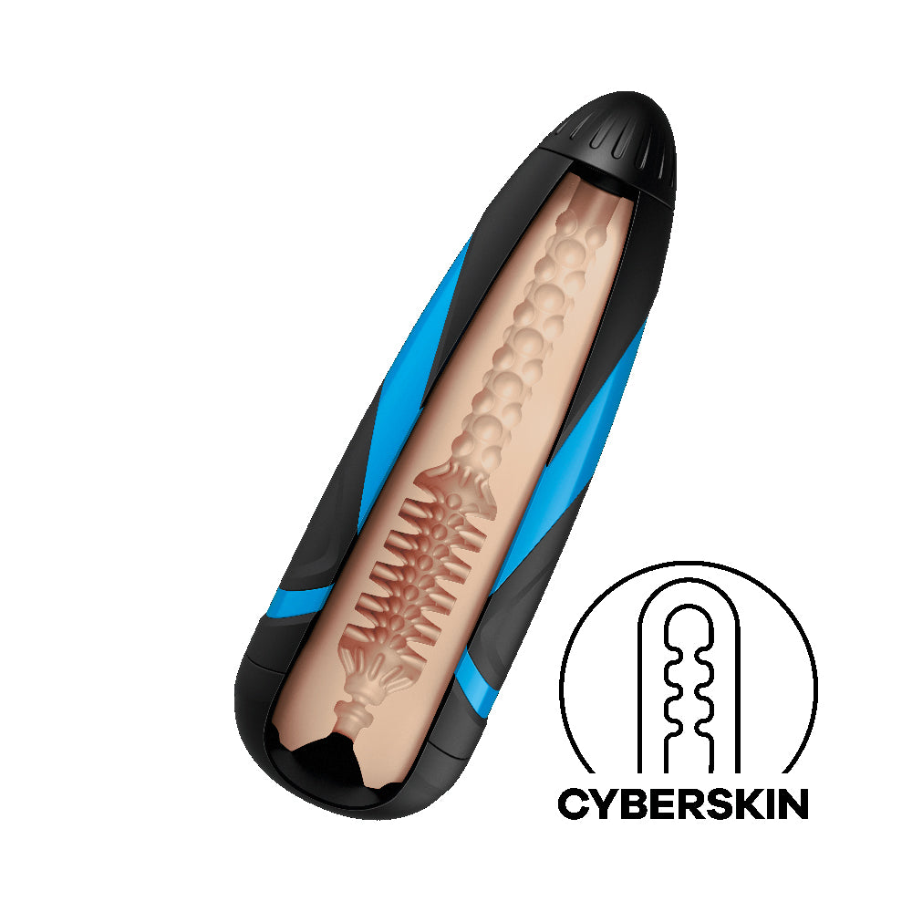Satisfyer Tornado Bliss Masturbator Sleeve with soft spiral-textured interior for enhanced pleasure.
