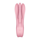 Satisfyer Threesome 1 Lay-On Vibrator Pink with flexible arms for targeted stimulation.