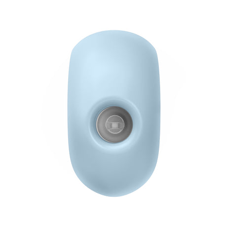 Satisfyer Sugar Rush Air Pulse Clitoral Vibrator Blue in a playful waterdrop shape, showcasing touch-free pressure waves.
