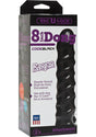 Vac-U-Lock CodeBlack Raging Hard-Ons Dildo 8 Inch Black packaging showing the heavily veined design.
