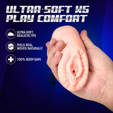 M for Men Sexy Snatch Vagina Stroker Beige