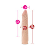 Blush X5 Plus Realistic 7.5 inches Posable Dildo Beige
