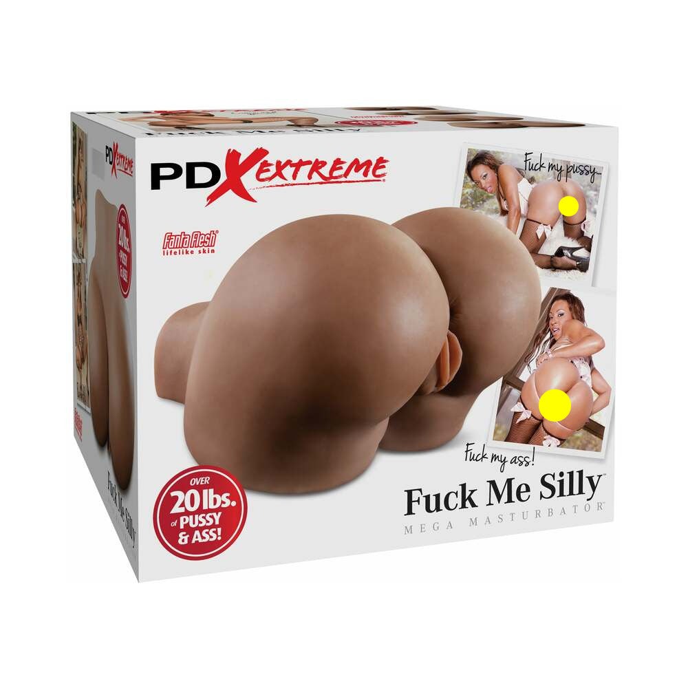 PDX Extreme Fuck Me Silly Dual-Entry Mega Masturbator Brown