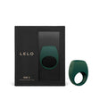 LELO Tor 2 Vibrating Couples Ring Green packaging and product displayed in a sleek design, highlighting its luxury and quality.