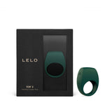 LELO Tor 2 Vibrating Couples Ring Green packaging and product displayed in a sleek design, highlighting its luxury and quality.