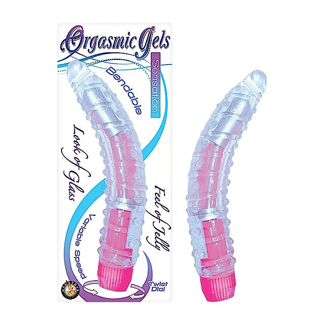 Orgasmic Gels Sensation 7 inches Bendable Multispeed Vibe (Pink)