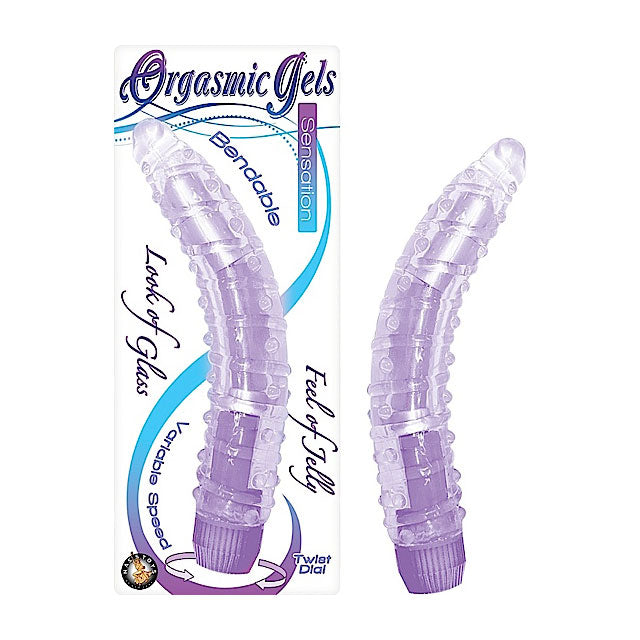 Orgasmic Gels Sensation 7 inches Bendable Multispeed Vibe (Purple)