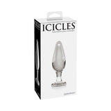 Icicles No. 26 Glass Anal Plug 4.5 inches Clear
